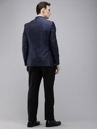 Park Avenue Self Design Mandarin Collar Regular Fit 2 Piece Party Suit
