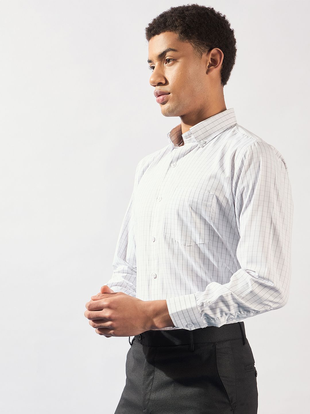 DENNISON Smart Micro Checked Formal Shirt