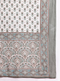 Anouk Ethnic Motifs Printed Kurta with Trousers & With Dupatta