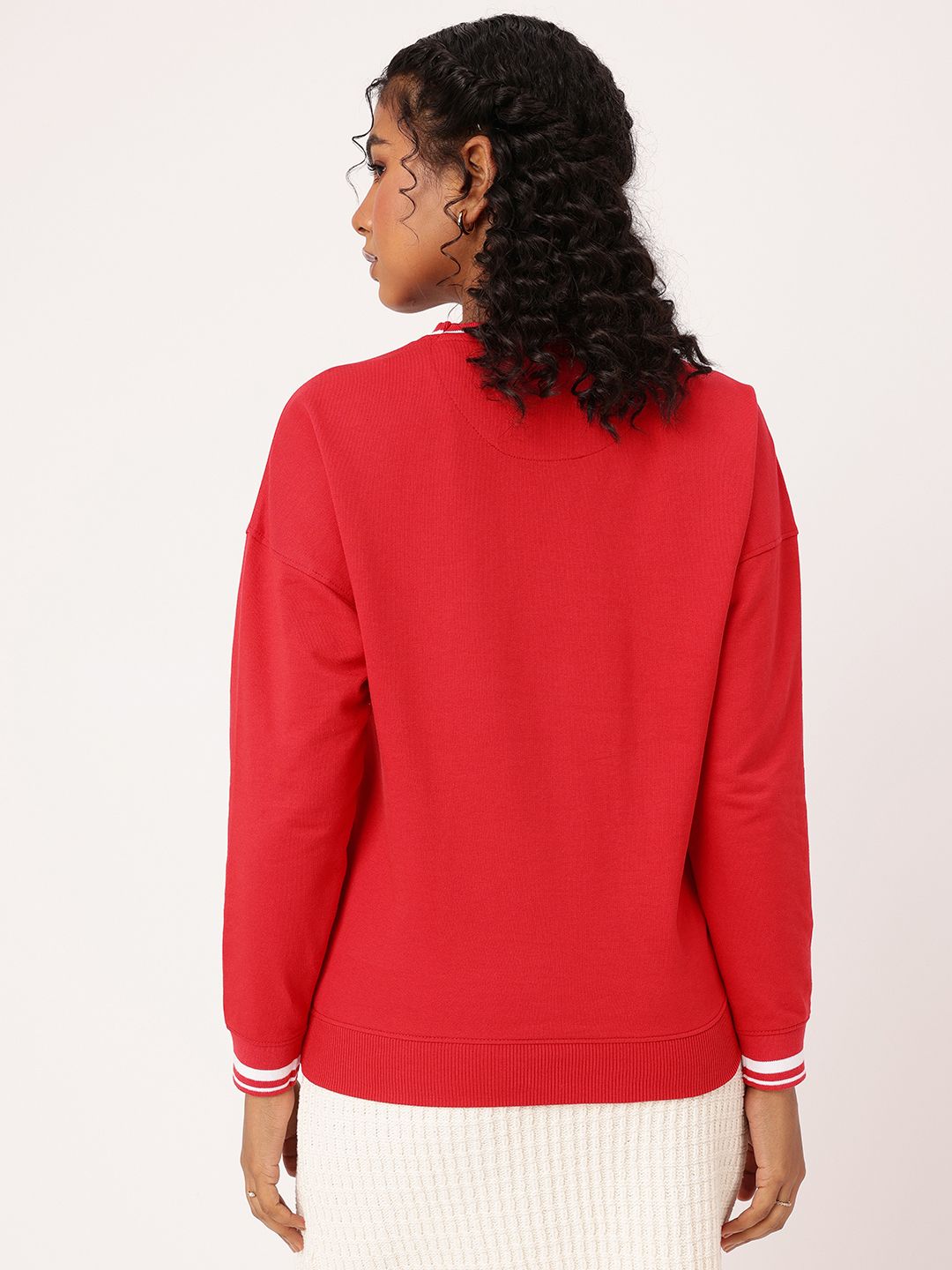 DressBerry Embroidered Relaxed Fit Sweatshirts