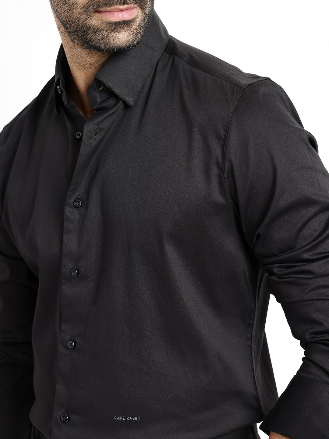 RARE RABBIT Men Como Slim Fit Formal Cotton Shirt