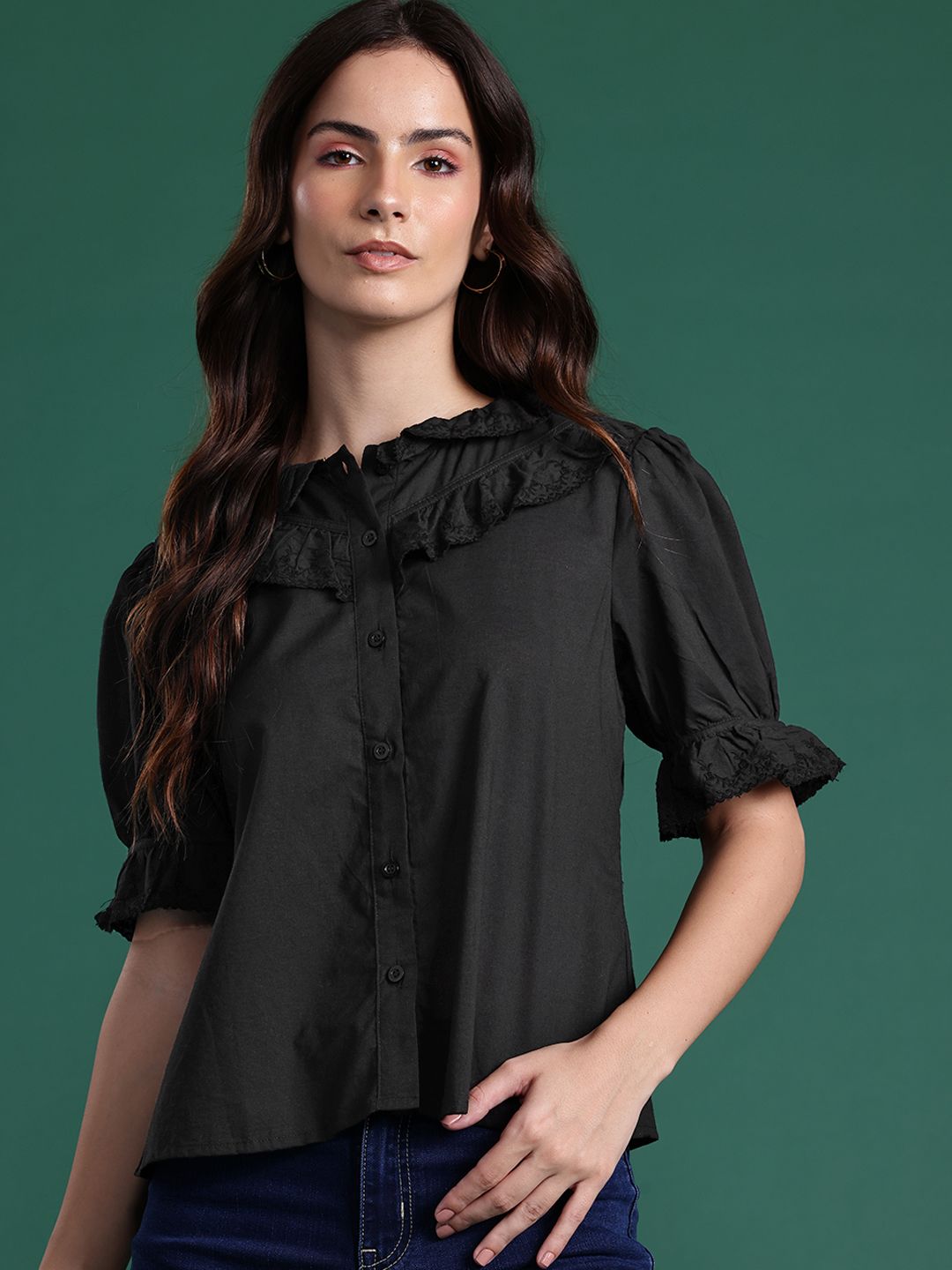 DressBerry Pure Cotton Opaque Casual Shirt