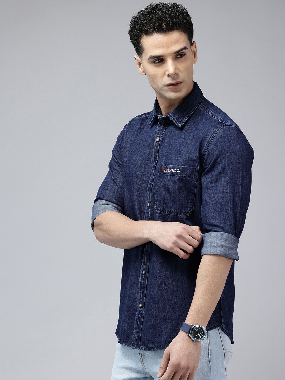 SPYKAR Slim Fit Pure Cotton Casual Shirt