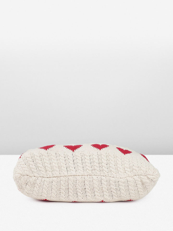 DressBerry Heart Crocheted Shopper Tote Bag