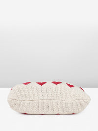 DressBerry Heart Crocheted Shopper Tote Bag