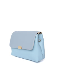 Lino Perros Blue Solid Sling Bag