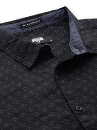 Thomas Scott Plus Size Premium Printed Pure Cotton Casual Shirt
