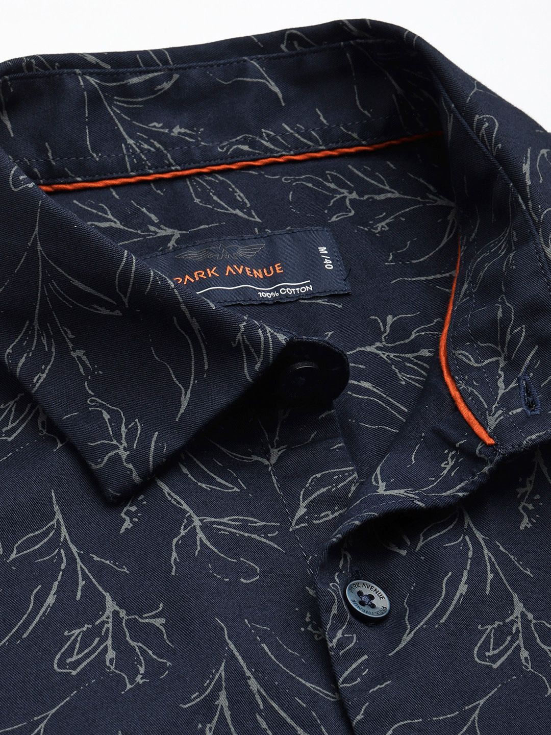 Park Avenue Slim Fit Floral Printed Pure Cotton Casual Shirt