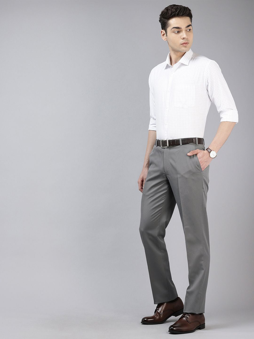 Park Avenue Men Smart Fit Formal Trousers