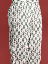 Anouk Ethnic Motifs Printed Kurta with Trousers & With Dupatta