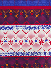 BOMBAY DYEING Celebrating India Violet Printed Cotton 300TC King Bedsheet Set 2.74 x 2.74m
