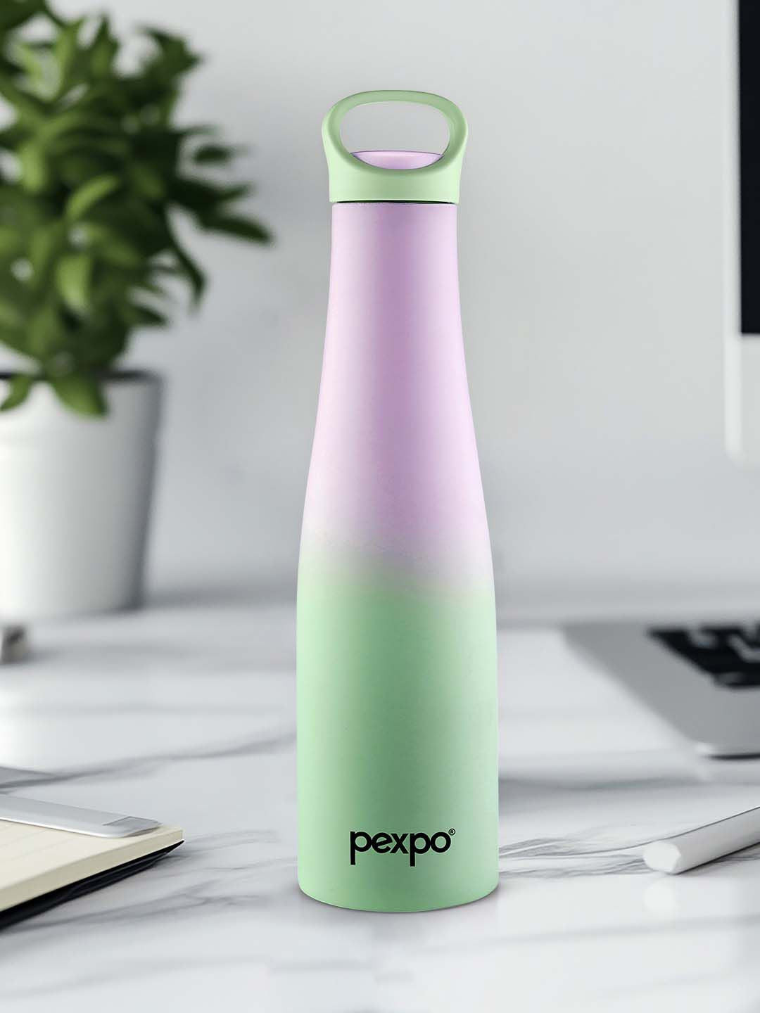 Pexpo Green MOROCCO-ISI Certified Thermosteel Hot & Cold Flask Water Bottle 620ml