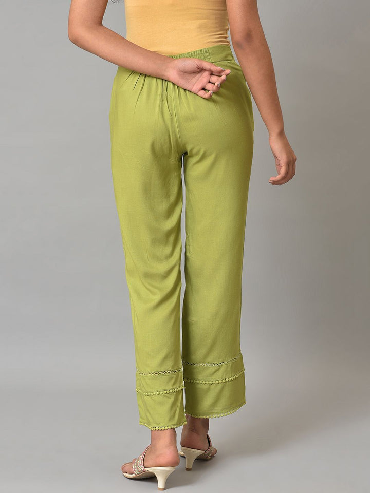 W Women Viscose Rayon Regular Fit Trouser