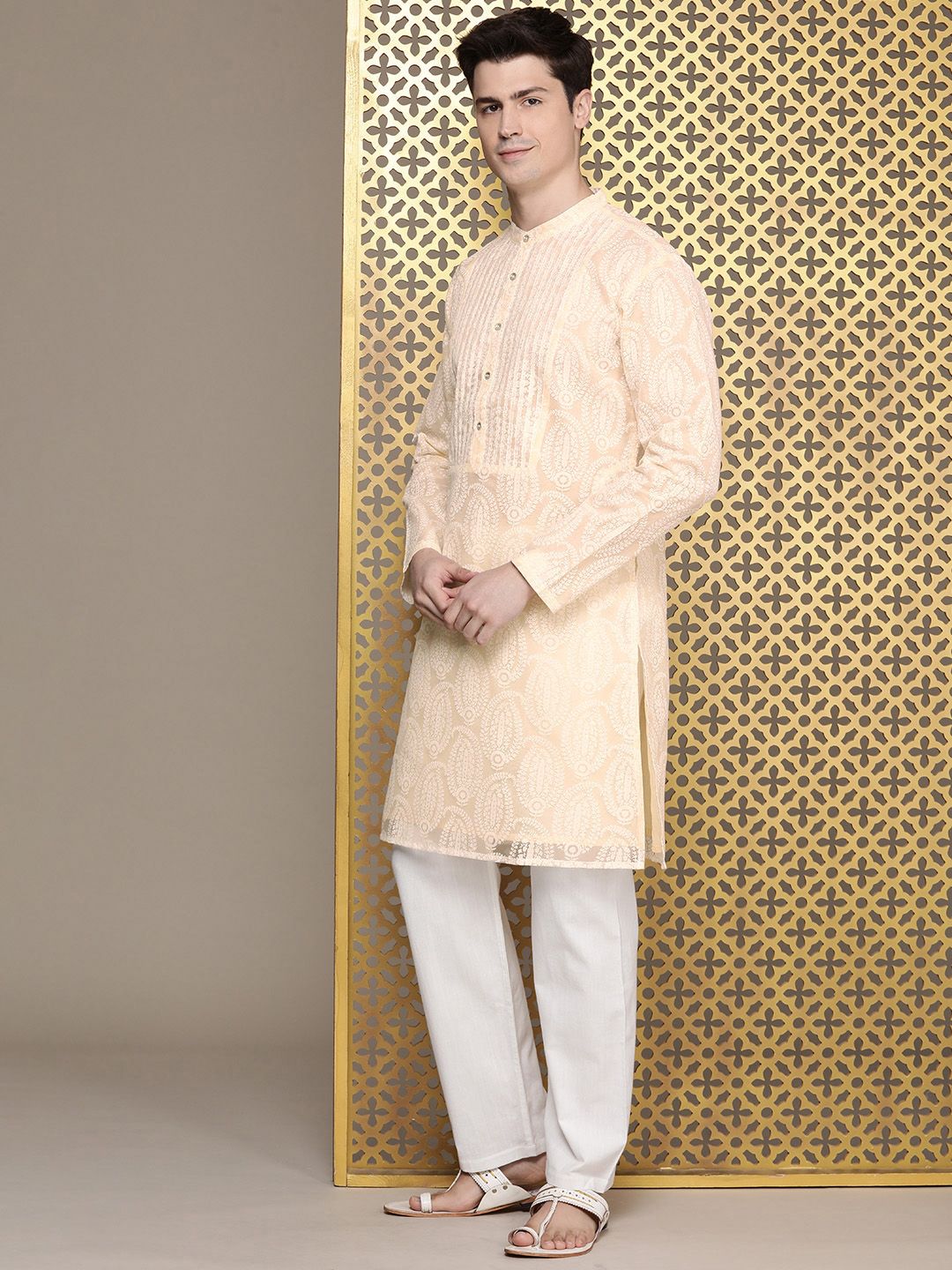 House of Pataudi Ethnic Motifs Embroidered Jashn Kurta