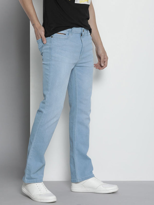 The Indian Garage Co Men Bootcut Stretchable Jeans