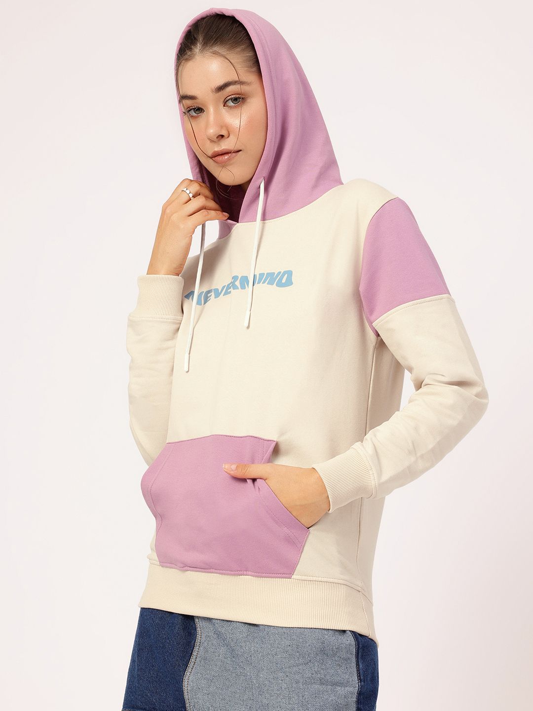 DressBerry Colourblocked Hooded SweatShirt