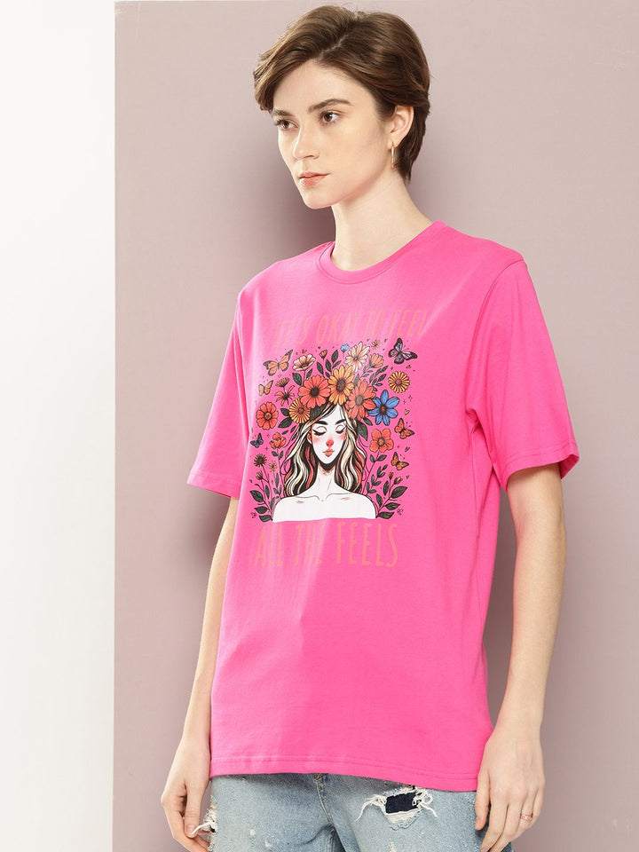 DILLINGER Printed Oversized Pure Cotton T-shirt