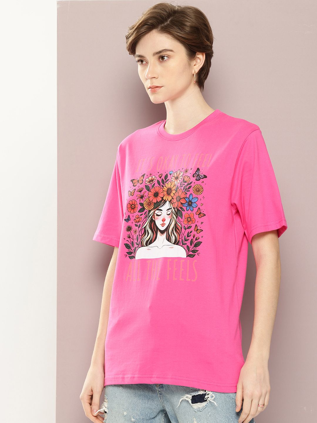 DILLINGER Printed Oversized Pure Cotton T-shirt