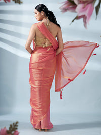 Tikhi Imli Two Tone Poly Chiffon Saree