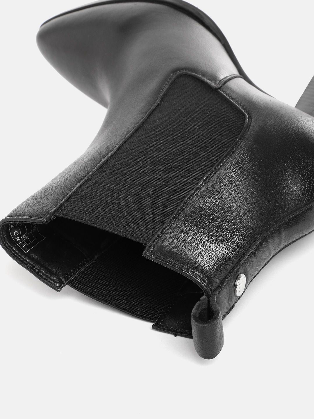 Lino Perros Women Pointed-Toe Chelsea Boots with Block Heels