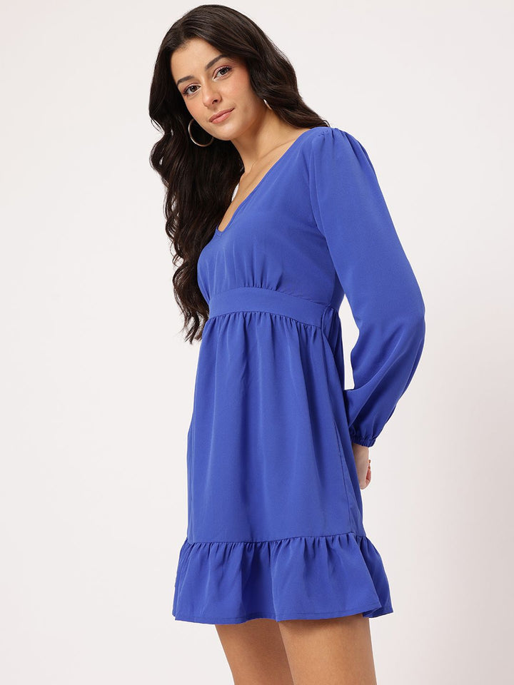 DressBerry Ruffle Dreams Flounce Mini Dress