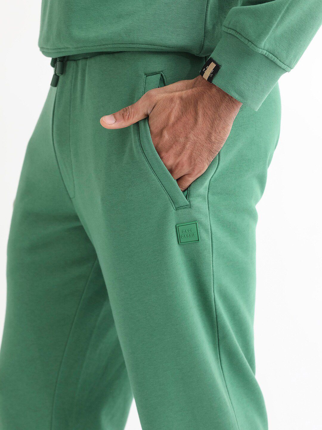 RARE RABBIT Men Otari Regular Fit Mid-Rise Cotton jogger