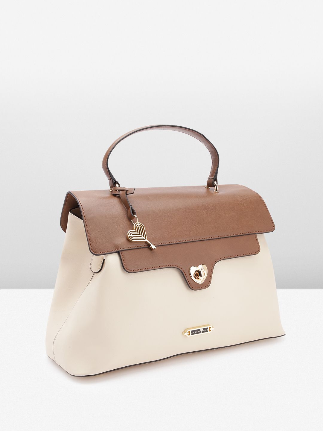 The Label Life Colourblocked Structured Satchel Bag