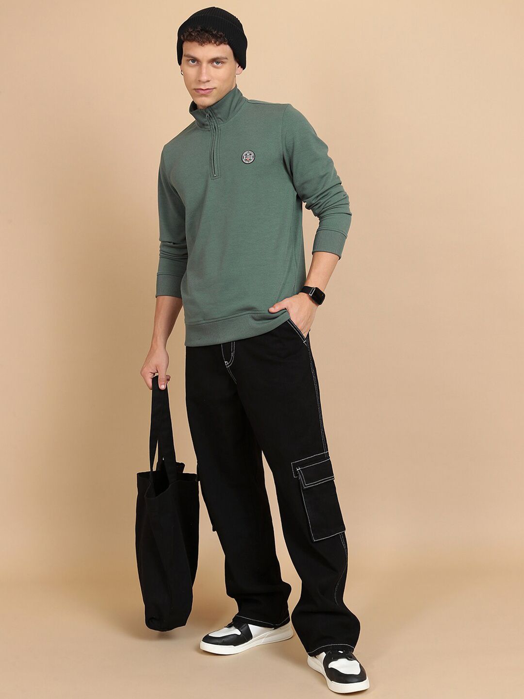 HIGHLANDER High Neck Half Zipper Pullover