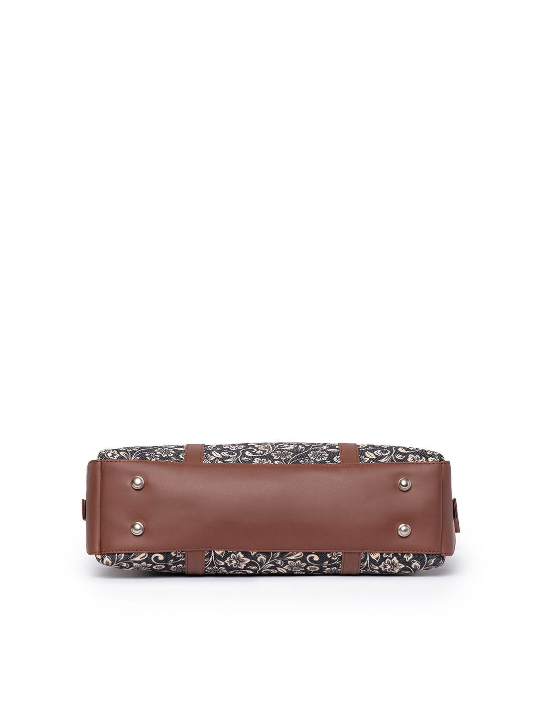 ZOUK Women Handicraft Fabric & Vegan Leather Shoulder Tote Bag