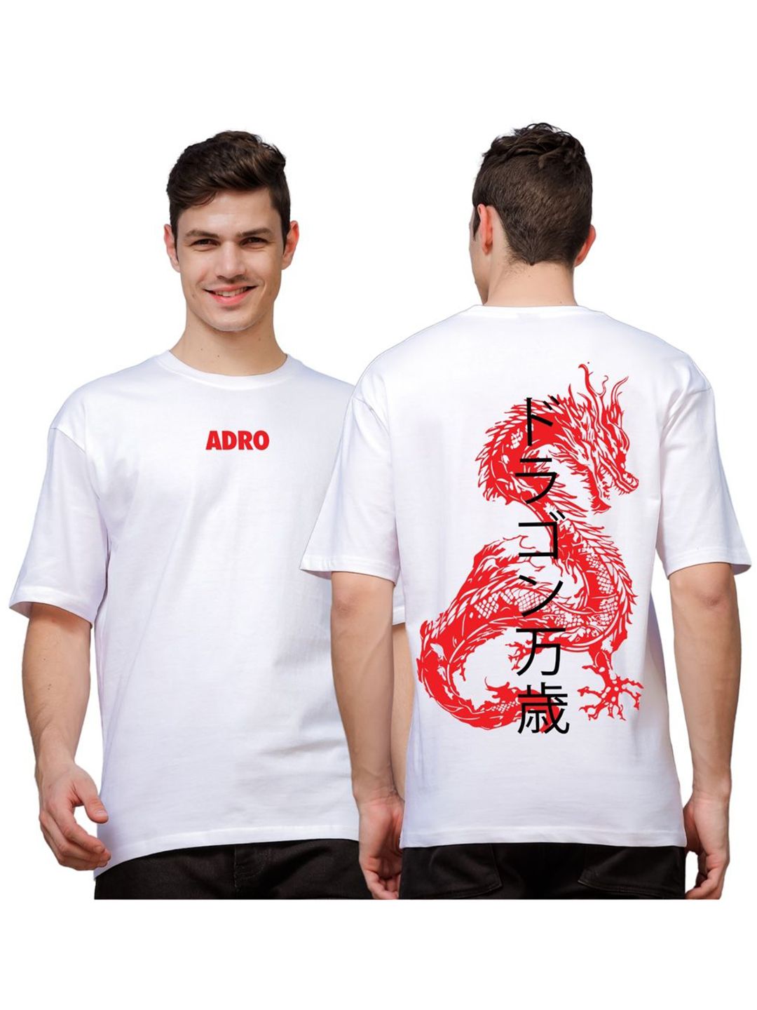 ADRO Men Printed Applique T-shirt