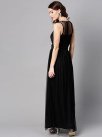 STREET 9 Net Maxi Dress with Sequinned Detail