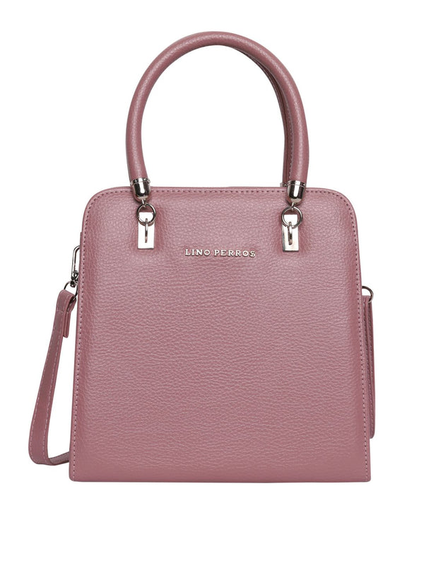 Lino Perros Dusty Pink Solid Handheld Bag