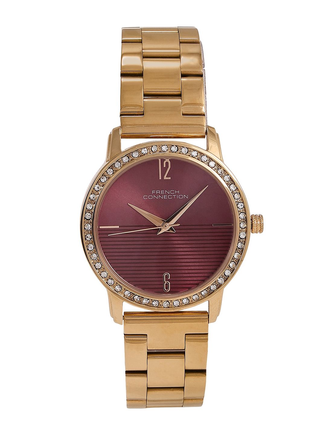 French Connection Women Stainless Steel Bracelet Style Straps Analogue Watch FCN054D