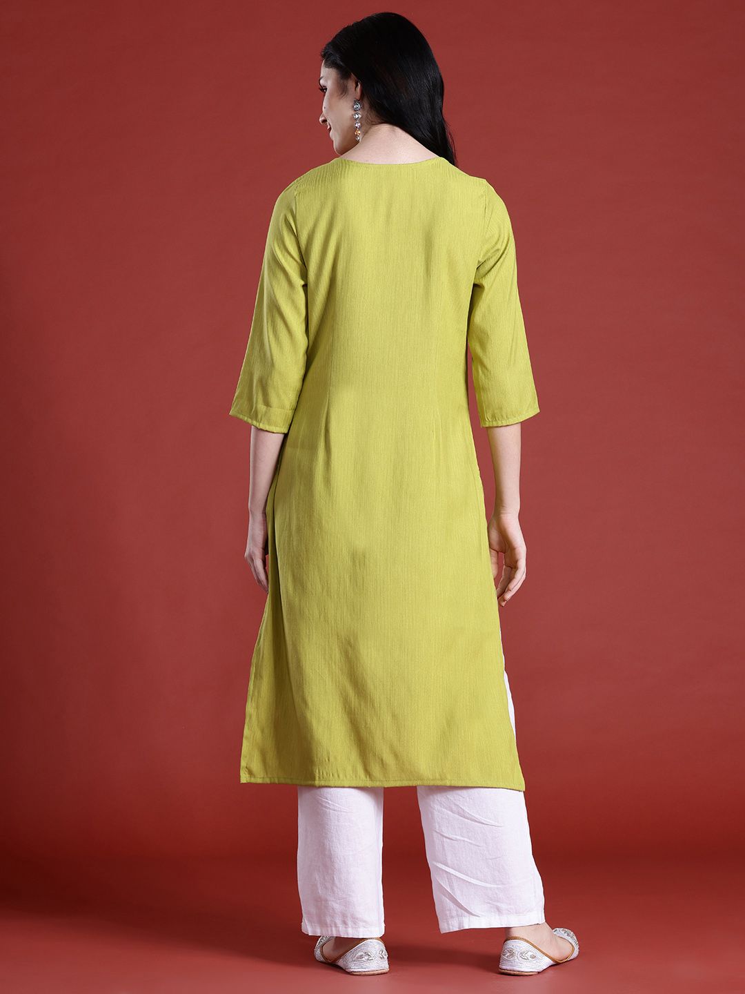 Anouk Solid A-Line Kurta