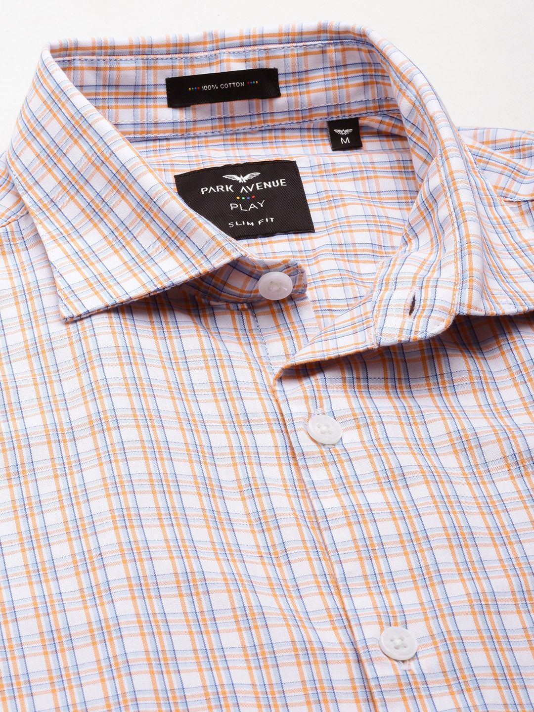 Park Avenue Slim Fit Pure Cotton Checked Casual Shirt