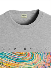 ADRO Typography Printed Round Neck Pure Cotton T-shirt