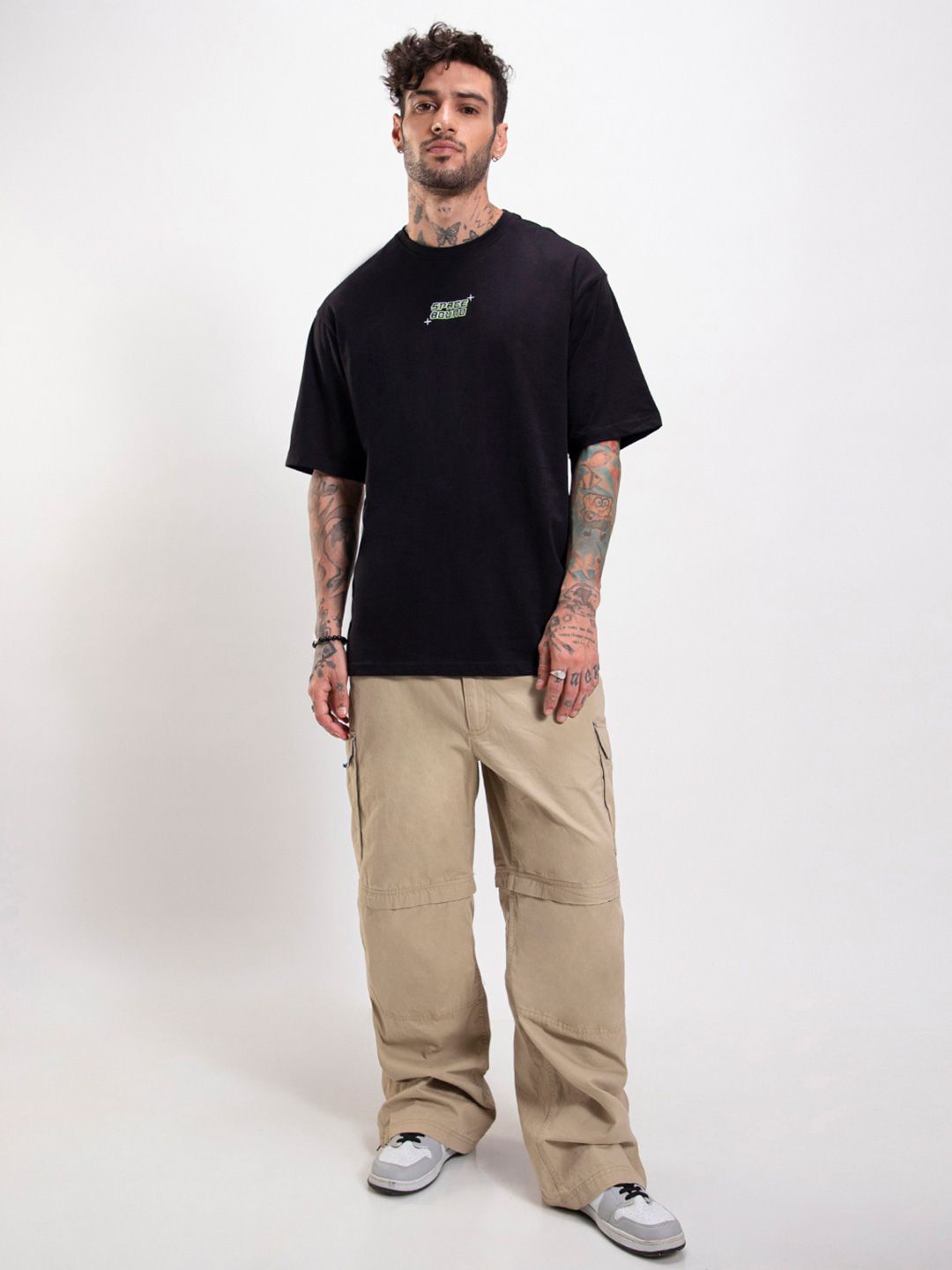 Bewakoof Men Printed Oversize Cotton T-shirt