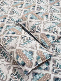 KLOTTHE Cream Geometric 300 TC Cadar Katil King