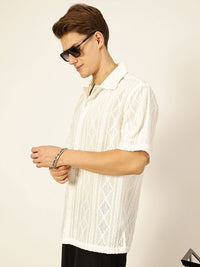 Thomas Scott Men Premium Semi Sheer Casual Shirt