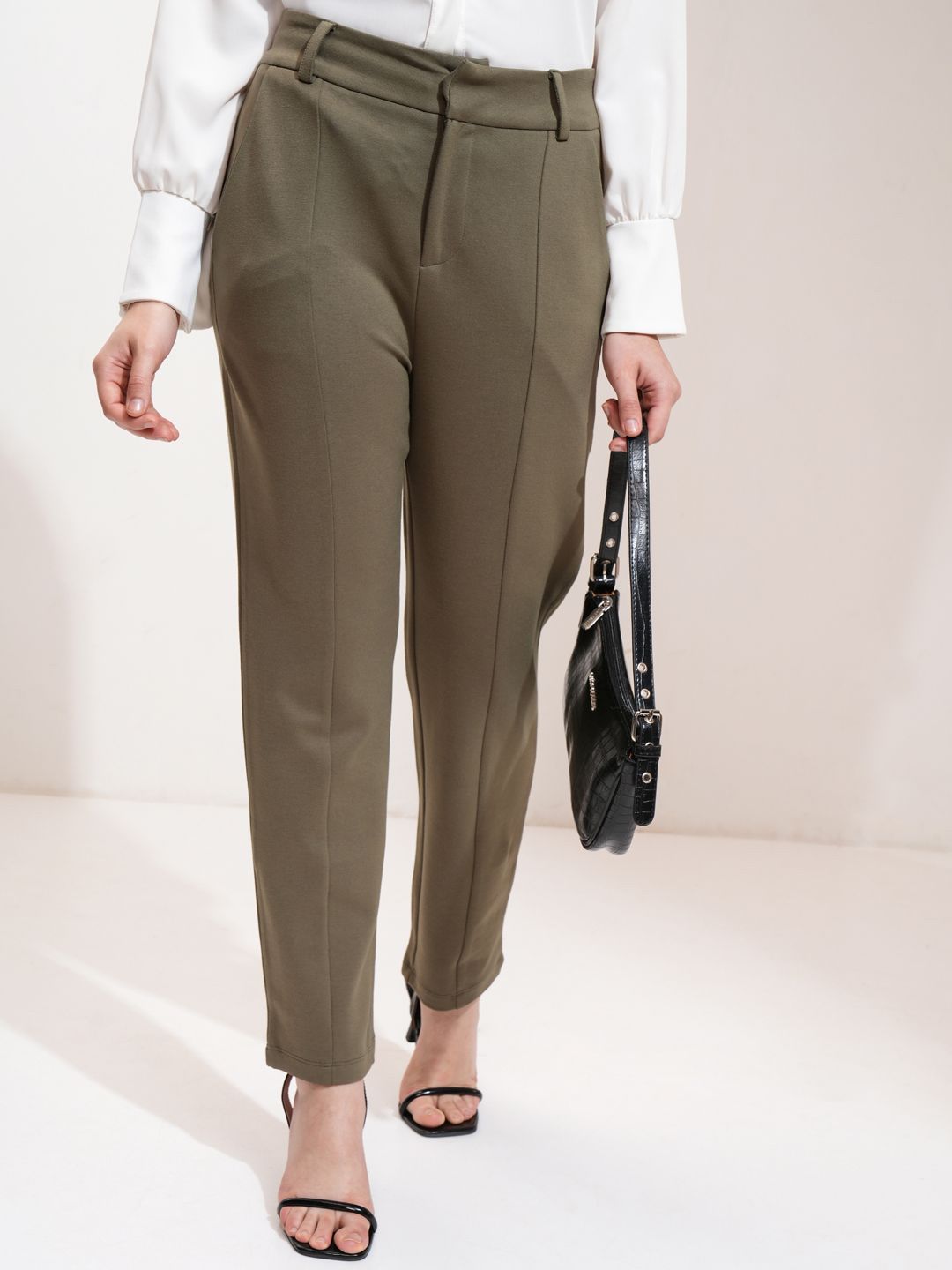 CHIC BY TOKYO TALKIES Women Tapered Fit Trousers