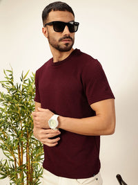 Thomas Scott Men Anti Odour Solid Round Neck T-Shirt