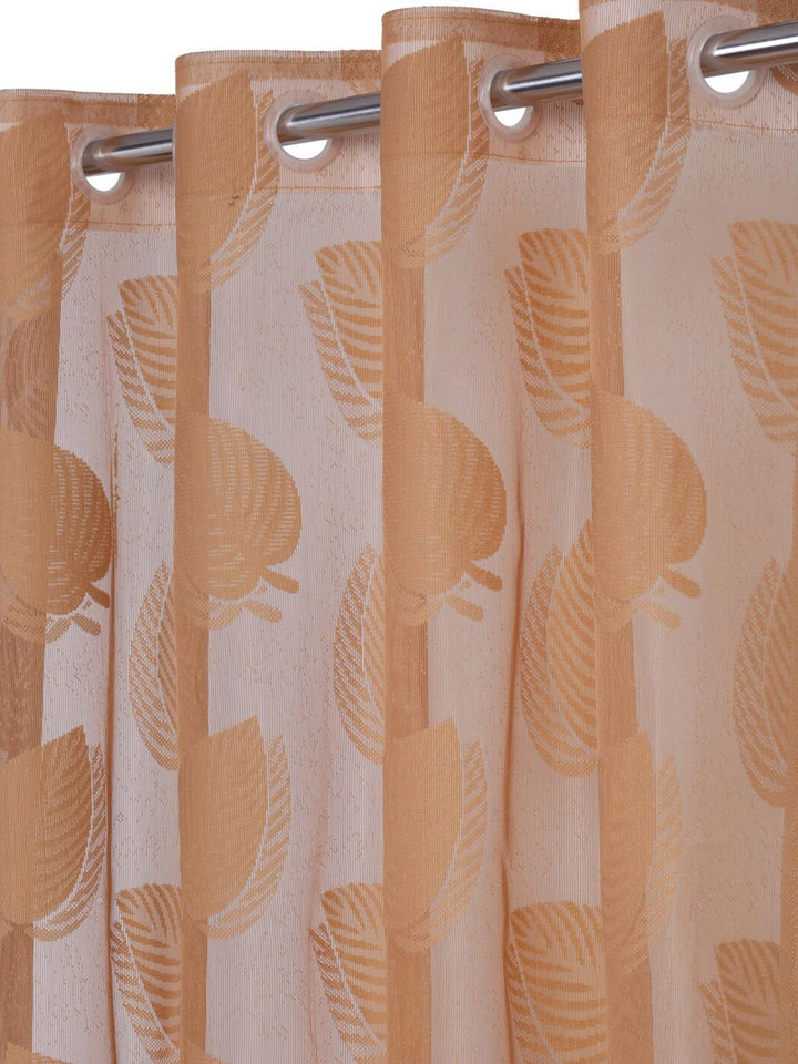 HOSTA HOMES Brown Floral Window Curtain