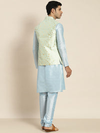 SOJANYA Men Blue Kurta with Churidar