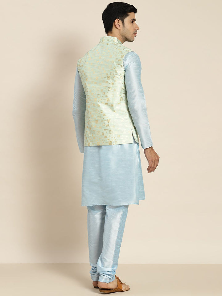 SOJANYA Kurta Biru Lelaki dengan Churidar