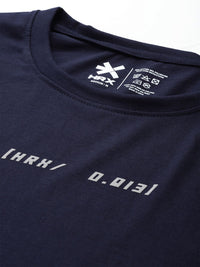 HRX by Hrithik Roshan Men Reflective Striped Relaxed Fit T-shirt