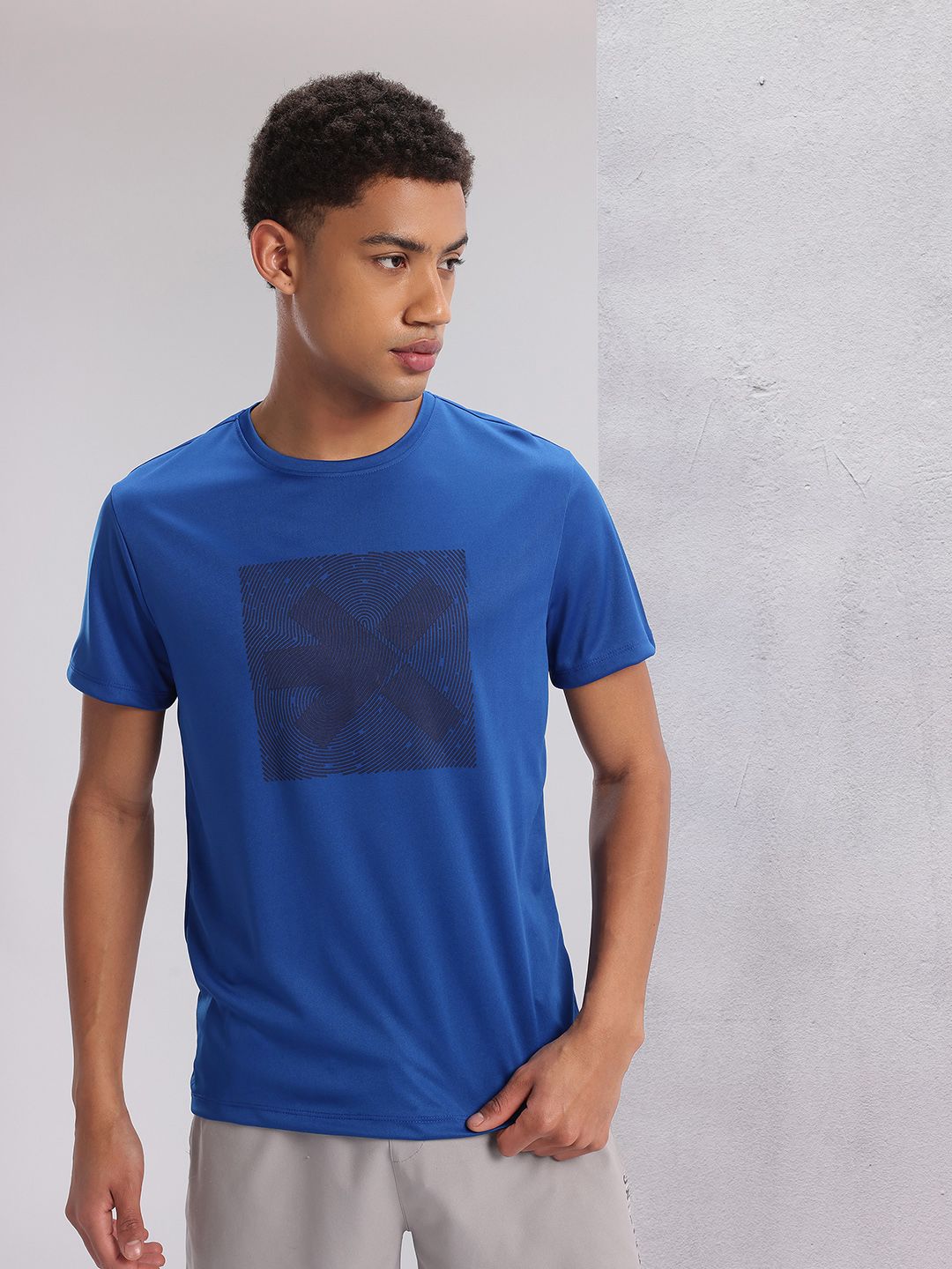 HRX by Hrithik Roshan Twin Collection Rapid-Dry Printed Training T-shirt