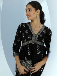 Libas Women Floral Printed Pure Cotton Kurta with Palazzos