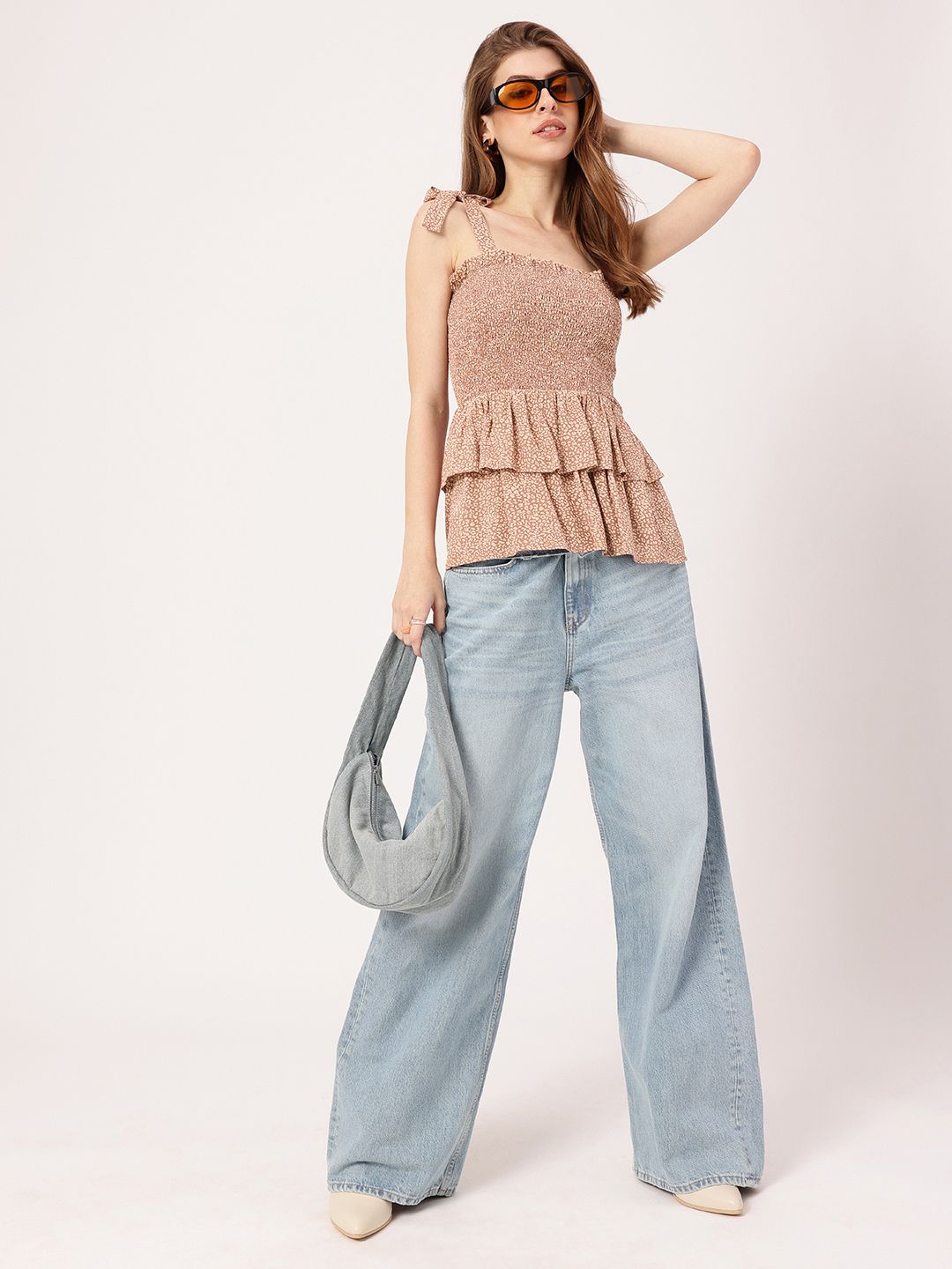 DressBerry Layers Of Wild Beauty Smocked A-Line Top