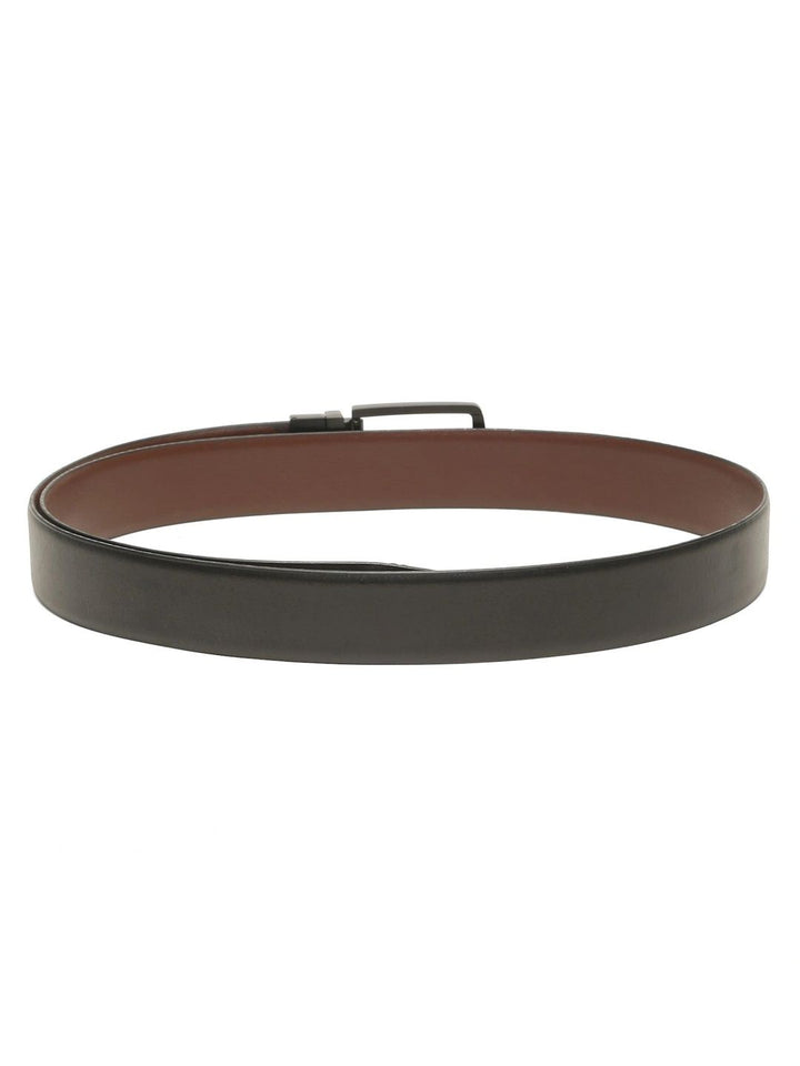 Teakwood Leathers Men Textured Leather Reversible Belt