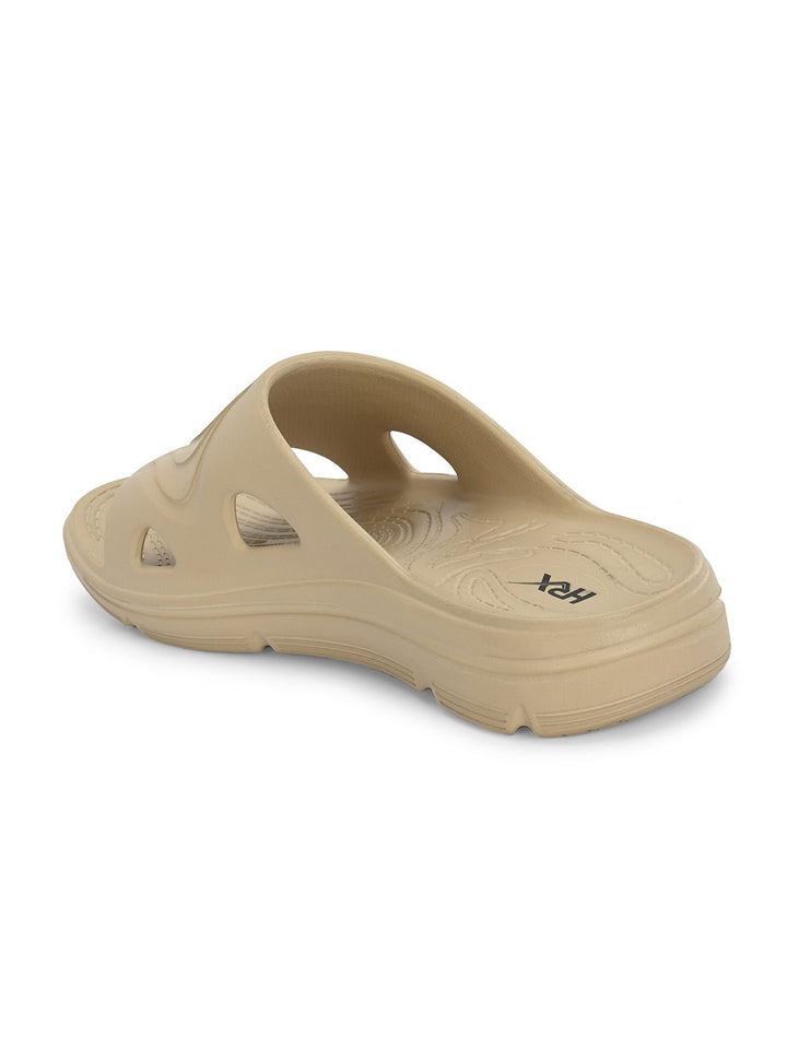 HRX by Hrithik Roshan Men Beige Textured Slip On Sliders